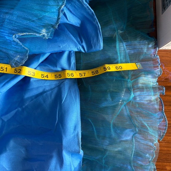 Jovani peacock fit and flair blue/green pageant dress size 2 - Picture 16 of 16